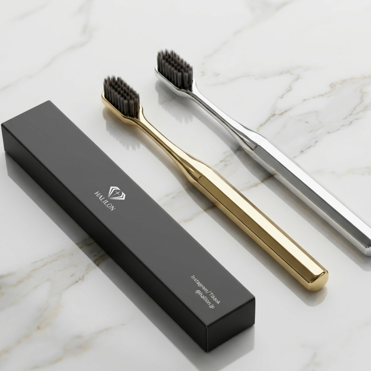 EXTRA-SOFT TOOTH BRUSH GOLD&SILVER